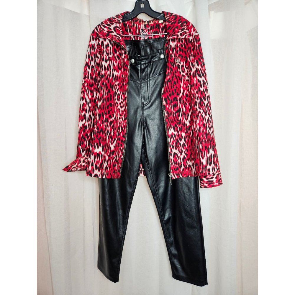 Red & Black Jacket & Pant Set